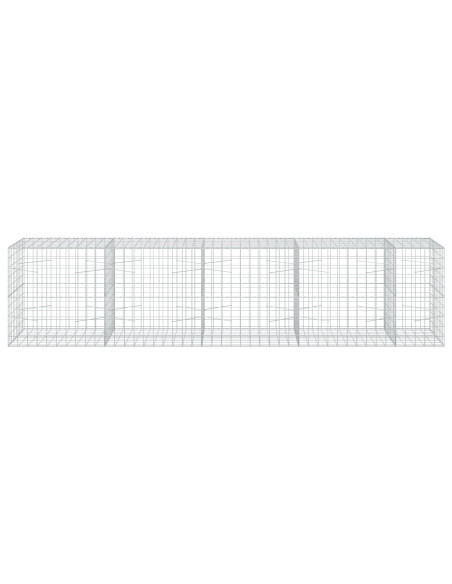 Gabione con Filo da 3,5 mm e Rete da 10x10 cm 450x100x100 cm