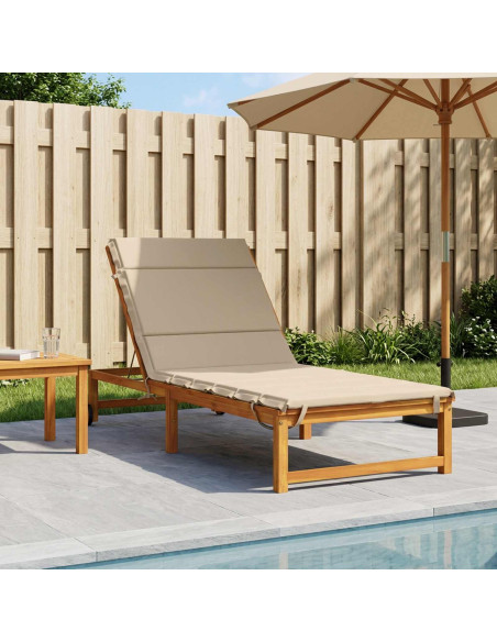 Cuscino per Lettino GEMERT 100% Poliestere Crema