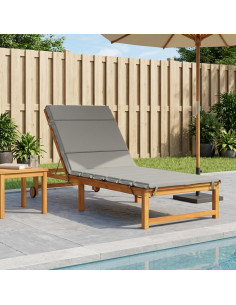 Cuscino per Lettino GEMERT 100% Poliestere Grigio