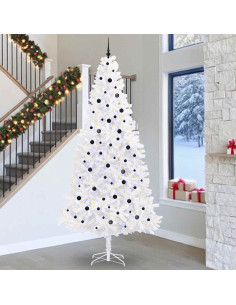Albero di Natale artificiale Bianco 300 cm PVC e Acciaio