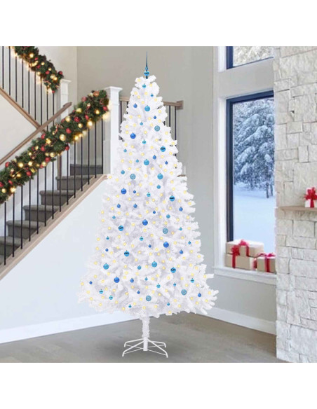 Albero di Natale artificiale Bianco 300 cm PVC e Acciaio