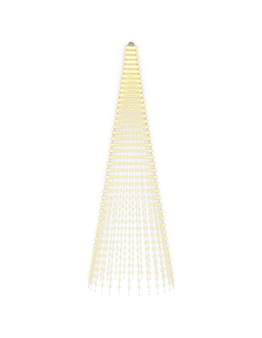 Luci per albero di Natale con picchetti e asta per bandiera