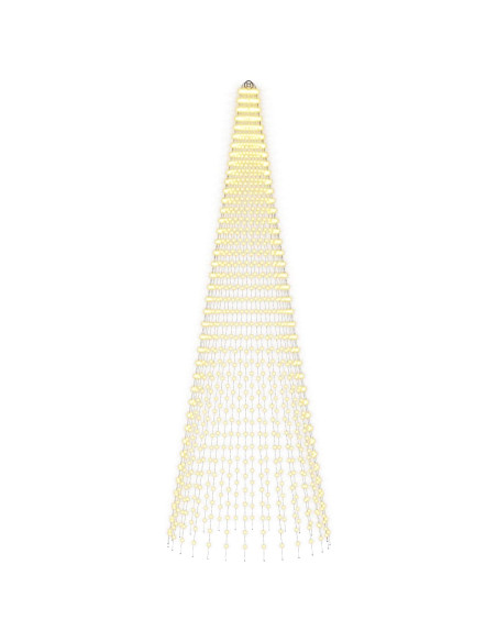 Luci per albero di Natale con picchetti e asta per bandiera