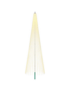 Luci per albero di Natale con picchetti e asta per bandiera 2