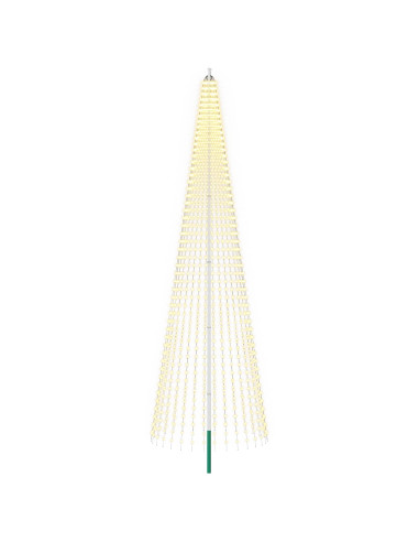 Luci per albero di Natale con picchetti e asta per bandiera