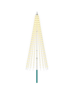Luci per albero di Natale con picchetti e asta per bandiera 2