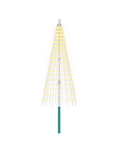 Luci per albero di Natale con picchetti e asta per bandiera 2