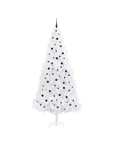 Albero di Natale artificiale Bianco 300 cm PVC e Acciaio