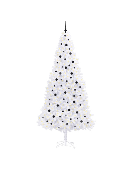 Albero di Natale artificiale Bianco 300 cm PVC e Acciaio