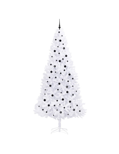 Albero di Natale artificiale Bianco 300 cm PVC e Acciaio