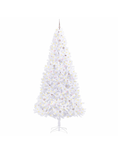 Albero di Natale artificiale Bianco 300 cm PVC e Acciaio