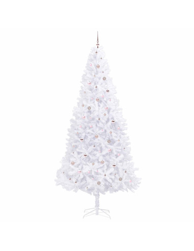 Albero di Natale artificiale Bianco 300 cm PVC e Acciaio