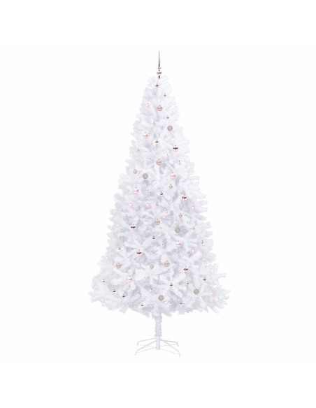 Albero di Natale artificiale Bianco 300 cm PVC e Acciaio