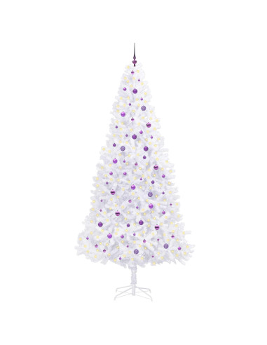Albero di Natale artificiale Bianco 300 cm PVC e Acciaio