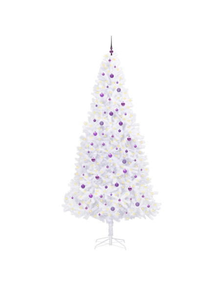 Albero di Natale artificiale Bianco 300 cm PVC e Acciaio