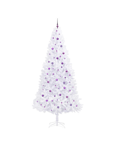 Albero di Natale artificiale Bianco 300 cm PVC e Acciaio
