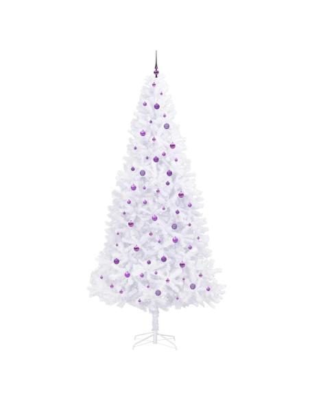 Albero di Natale artificiale Bianco 300 cm PVC e Acciaio