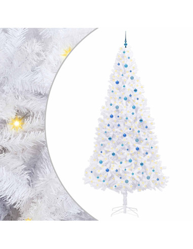 Albero di Natale artificiale Bianco 300 cm PVC e Acciaio