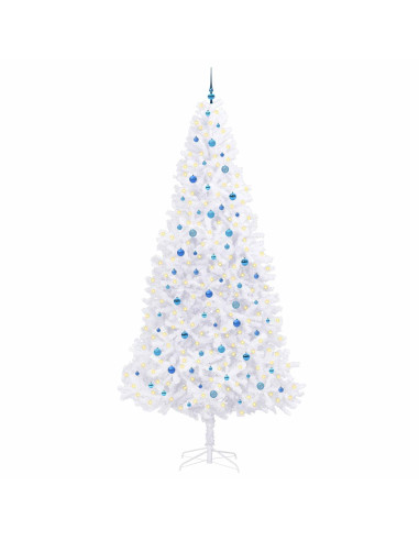 Albero di Natale artificiale Bianco 300 cm PVC e Acciaio