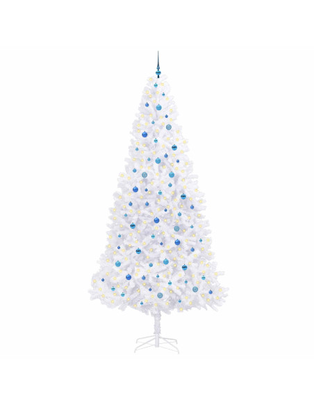 Albero di Natale artificiale Bianco 300 cm PVC e Acciaio