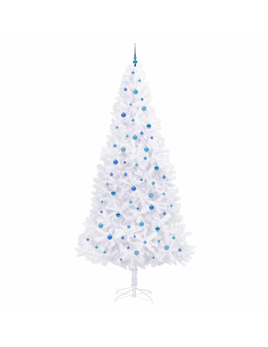 Albero di Natale artificiale Bianco 300 cm PVC e Acciaio