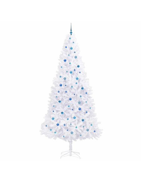 Albero di Natale artificiale Bianco 300 cm PVC e Acciaio