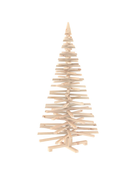 Albero di Natale in legno KOTKA 150 cm Legno Massello di Pino