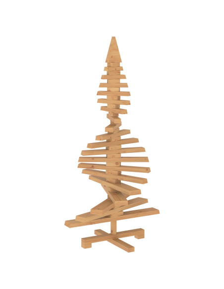 Albero di Natale in legno KOTKA 120 cm Legno Massello di Pino