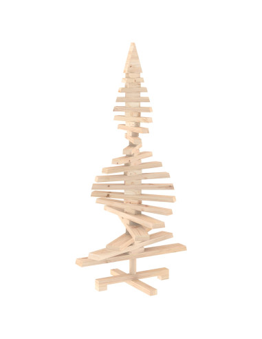 Albero di Natale in legno KOTKA 120 cm Legno Massello di Pino