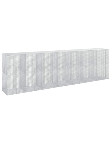Gabione con filo da 3,5 mm e rete da 5x2,5 cm 700x100x200 cm