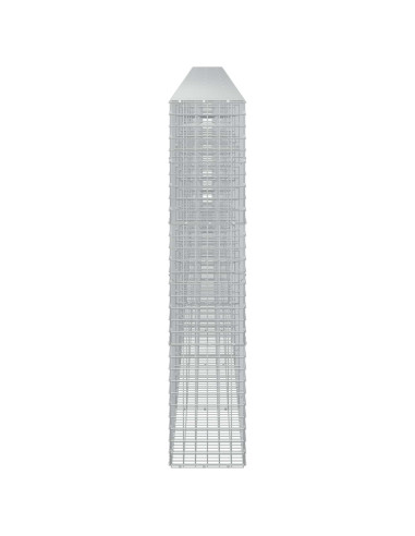 Gabione con filo da 5 mm e rete da 5x5 cm 1000x30x150 cm