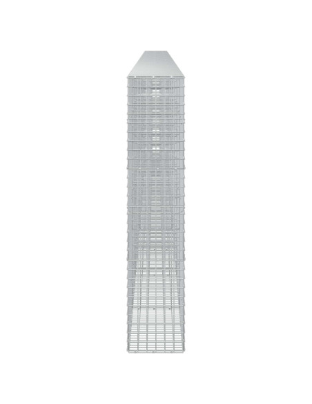 Gabione con filo da 5 mm e rete da 5x5 cm 1000x30x150 cm