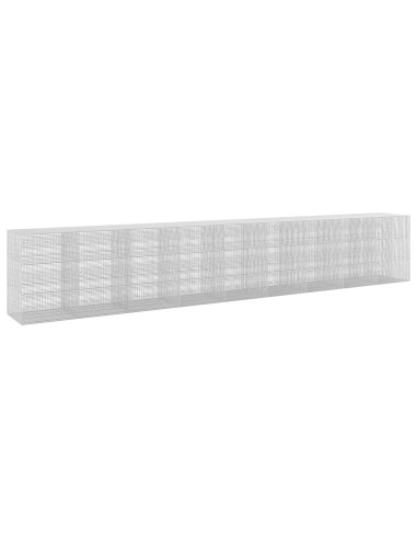 Gabione con filo da 3,5 mm e rete da 5x2,5 cm 900x100x150 cm