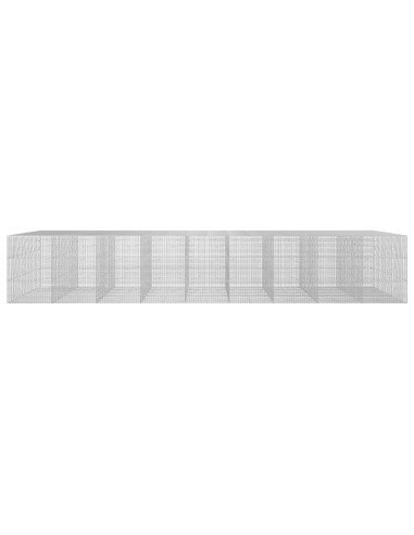 Gabione con filo da 3,5 mm e rete da 5x2,5 cm 900x100x150 cm