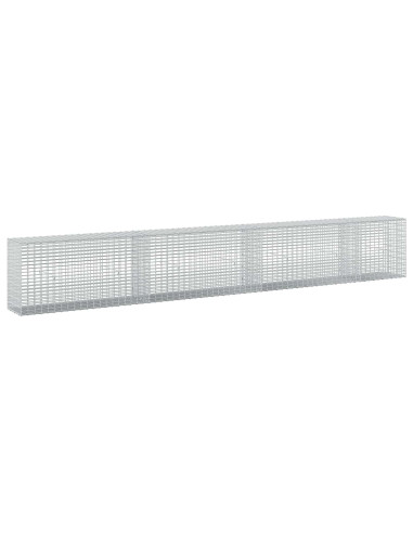 Gabione con filo da 3,5 mm e rete da 5x2,5 cm 350x30x50 cm