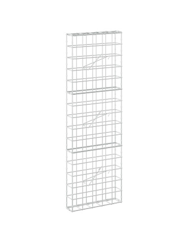 Gabione con filo da 5 mm e rete 10x10 cm 50x10x150 cm