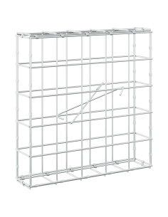 Gabione con filo da 5 mm e rete 10x10 cm 50x10x50 cm 2