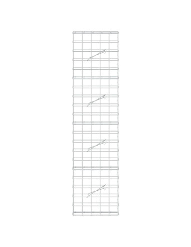 Gabione con filo da 5 mm e rete 10x10 cm 50x10x200 cm