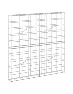 Gabione con filo da 5 mm e rete 10x10 cm 100x10x100 cm 2