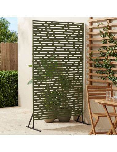 Schermo per Privacy 100 x 50 x 180 cm Acciaio Verde Oliva