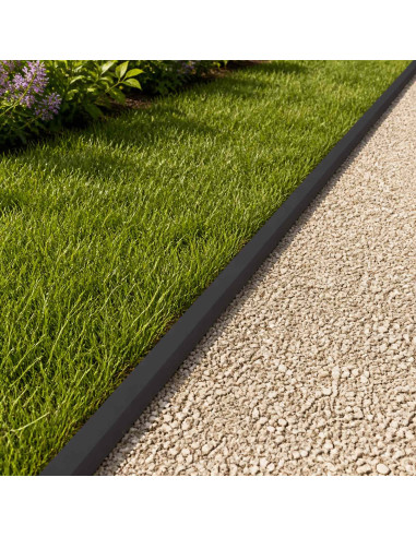 Profilo di copertura per giardino 10 pz 100 x 5 x 5 cm Acciaio