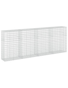 Gabione con Filo da 3,5 mm e Rete da 5x10 cm 400x50x150 cm 2