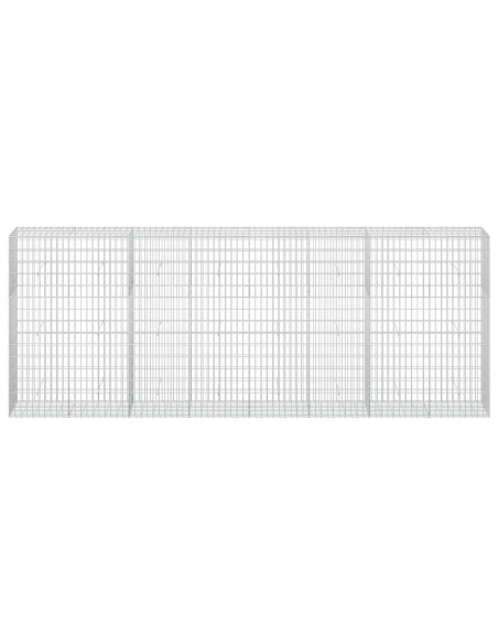 Gabione con Filo da 3,5 mm e Rete da 5x10 cm 400x50x150 cm