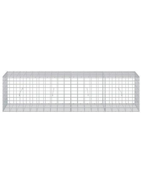Gabione con Filo da 3,5 mm e Rete da 5x10 cm 200x50x50 cm