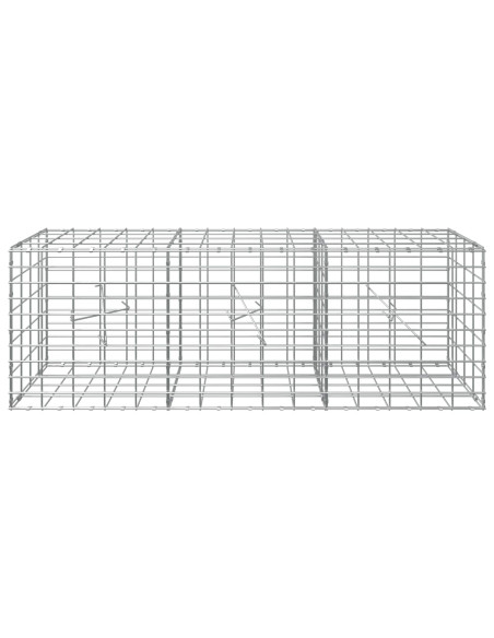 Gabione con Filo da 3,5 mm e Rete da 5x10 cm 150x20x50 cm