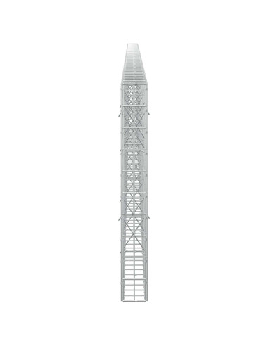 Gabione con Filo da 3,5 mm e Rete da 5x10 cm 750x10x100 cm