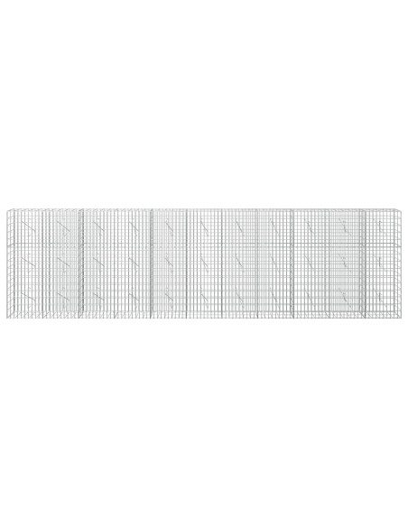 Gabione con Filo da 3,5 mm e Rete da 5x10 cm 550x10x150 cm