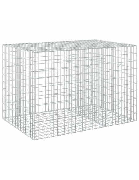 Gabione con Filo da 3,5 mm e Rete da 5x10 cm 150x100x100 cm