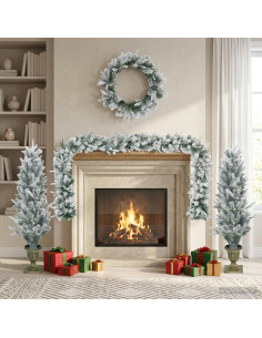 Albero di Natale Mini 120 cm PVC e PE Bianco