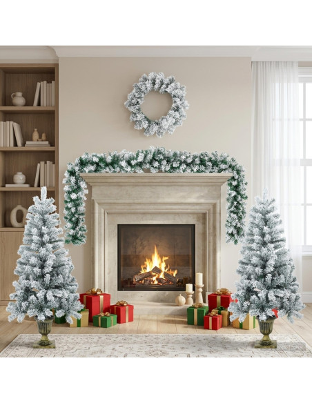 Albero di Natale Mini 120 cm PVC Bianco